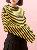 WC/ボーダーロングTシャツ