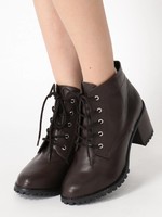 WEGO/レースアップヒールブーツ