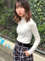 WEGO/スカシフリルハイネックニット