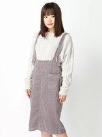 [18AW 新作アイテム]コーデュロイジャンパースカート