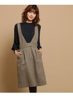 2WAYサス付ツイードスカート/ブラウン(942)