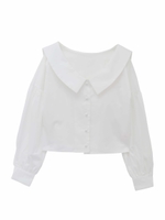 2way sailor blouse/white
