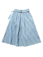 BELTED SKIRT/ライトブルー
