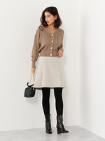 CS タックフレア ミニスカート/LT.GRAY