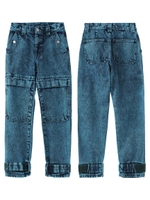 DENIM CARGO PANTS/ブルー