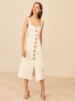 DEVOTED MIDI DRESS/IVORY