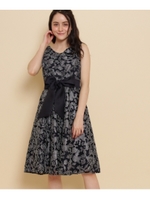 Dorry Doll フィットアンドフレアワンピース/ネイビー(093)