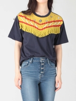 EMBROIDERYフリンジT-SH/NVY