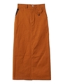 FISHERMANS MAXI SKIRT/ブラウン