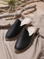 GAIMO/レザーサンダル/L/ブラック