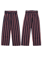 HIGH WAISTED STRIPED PANT/レッド