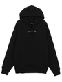 K RAINBOW STENCIL SWEAT HOODIE/ブラック
