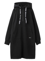 LOGO TAPE DRESS/ブラック