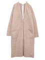 LONG KNIT CARDIGAN/ベージュ