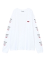 LS TEE SLEEVE FABULOUS LOGO/ホワイト