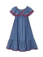 OFF THE SHOULDER DENIM DRESS/ライトインディゴ