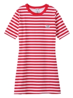 STRIPED BASIC TEE DRESS/レッド