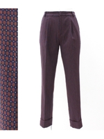 Settimissimoドットロールアップハイウエストパンツ/キャメル(017)