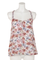 Sprinkle flower Braid キャミTOP/WHT