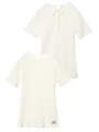 WIDE RIB TOP/ホワイト