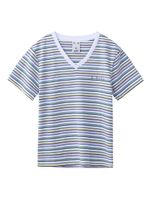 XGBS MULTI STRIPE V-NECK TOPS/ホワイト