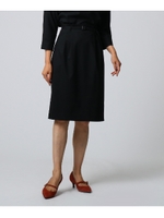 [L]CARREMAN　ストレッチスカート/ブラック(019)