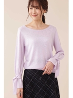 [TV着用][滝菜月さん着用]カシミヤ混ウォッシャブルニット/ラベンダー(090)