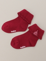 [baby]タッセル付きソックス/レッド