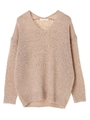 ・ラメリリーヤーンプルオーバー/ライトピンク