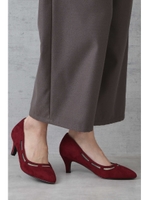 ｜sweet 11月号掲載｜カットワークチュールパンプス/ボルドー(070)