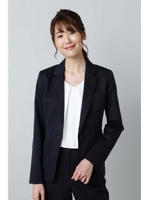 〈ウォッシャブル〉2/90TWストレッチセットアップ/ネイビーストライプ1(121)