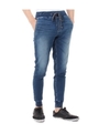 《1月10日まで期間限定価格》【AZUL BY MOUSSY】ニュードビーデニム スリムジョガーパンツ/L/BLU