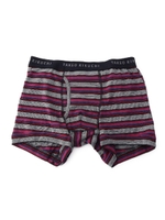 【 WEB限定 】ボーダー柄ボクサーパンツ [ メンズ パンツ 下着 アンダーウェア ボーダー ボクサー ギフト プレゼント BOX ]/ボルドー(364)