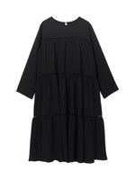 ティアードワンピース/ブラック