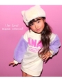 【ANAP KIDS】ふわふわファースリーブワンピース/オフホワイト(002)