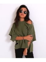 【ANAP】 ダメージスウェットトップス/オフホワイト(002)