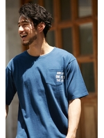 【AZUL BY MOUSSY】1P刺繍TEE半袖プルオーバー/NVY