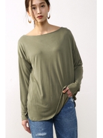 【AZUL BY MOUSSY】2WAYバックネックデザインプルオーバー/KHA