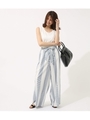 【AZUL BY MOUSSY】BIG STRIPE PANTS/柄BLU