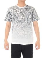 【AZUL BY MOUSSY】BOTANICAL段染めクルーネックTEE/柄BLK