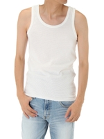 【AZUL BY MOUSSY】COMFORTタックフライスタンクトップ/WHT