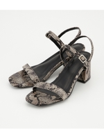 【AZUL BY MOUSSY】Fスウェードアンクルベルトサンダル/柄BLK