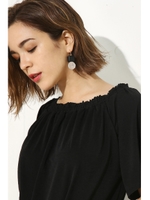 【AZUL BY MOUSSY】エスパンディ2WAY半袖プルオーバー/BLK