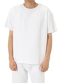 【AZUL BY MOUSSY】カルゼ裏毛半袖プルオーバー/O/WHT