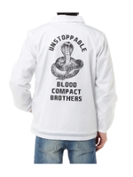 【AZUL BY MOUSSY】コブラプリント COACH JACKET/WHT