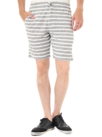 【AZUL BY MOUSSY】パイルボーダーショーツ/柄T.GRY