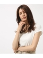 【AZUL BY MOUSSY】ベーシックフィットラウンドネック半袖プルオーバー/WHT