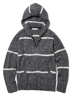 【GELATO PIQUE HOMME】’バンブー’ラインボーダーパーカー/NVY