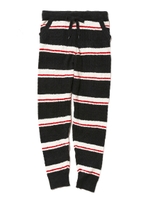 【Joel Robuchon & gelato pique】HOMMEアランボーダーロングパンツ/BLK