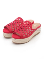 【REZOY】メッシュ×ジュートサンダル/レッド